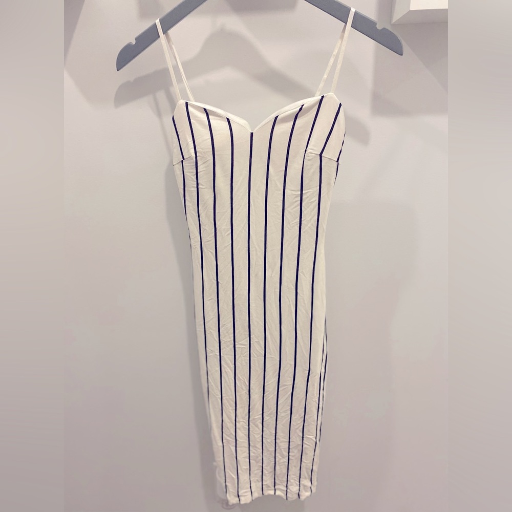 Pin Stripe black and white dress Size S